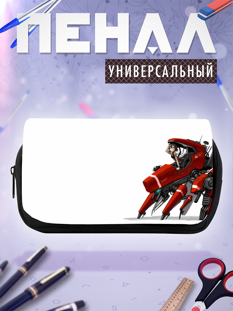 Пенал-косметичка Девушка в мехе