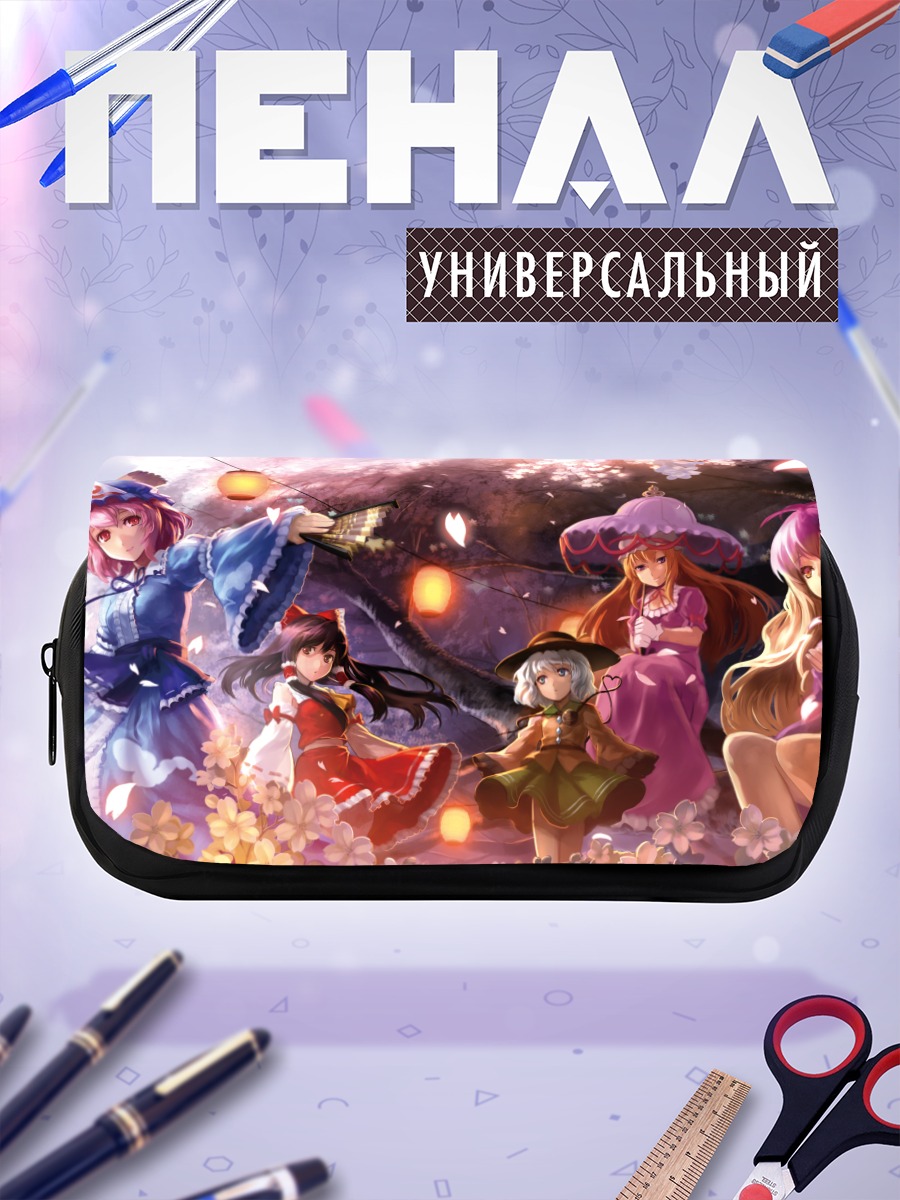 Пенал-косметичка Рейму Хакурей в сакуре