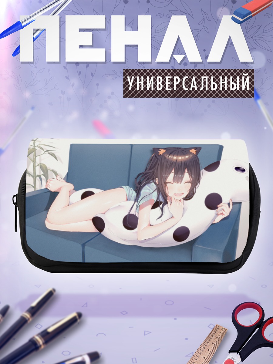 Пенал-косметичка Девушка с ушками в пижаме