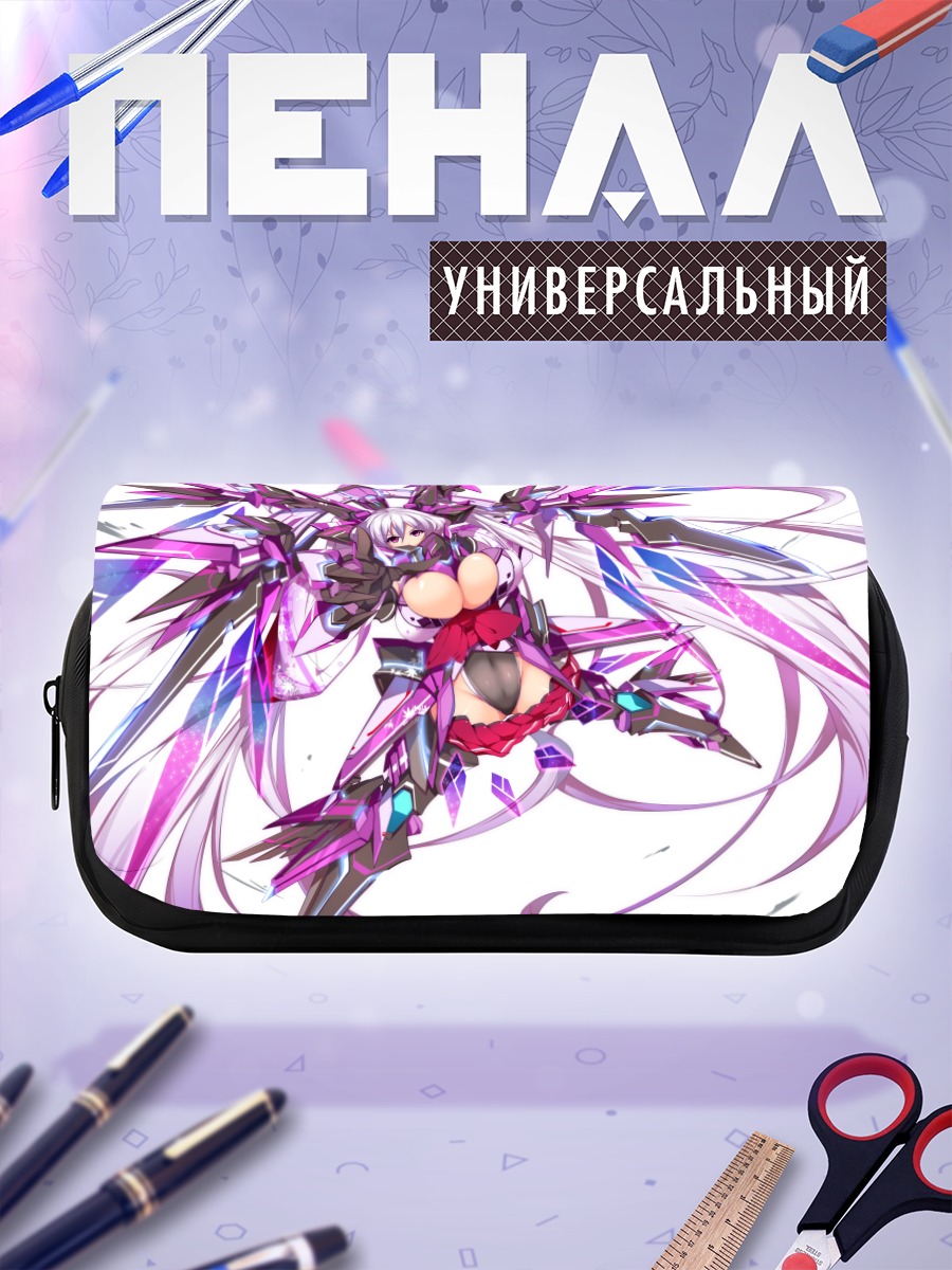 Пенал-косметичка Меха-девушка в броне