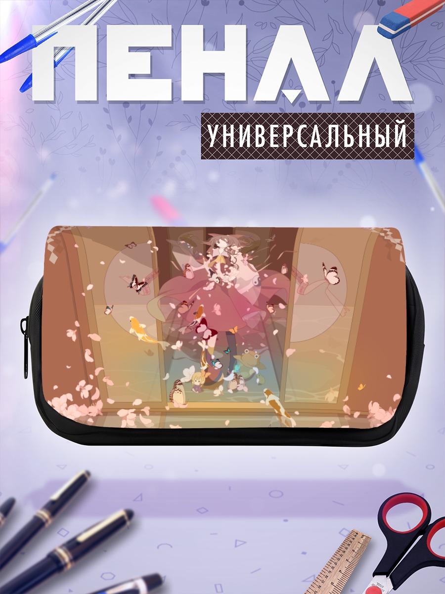 Пенал-косметичка Рейму Хакурэй с кошками