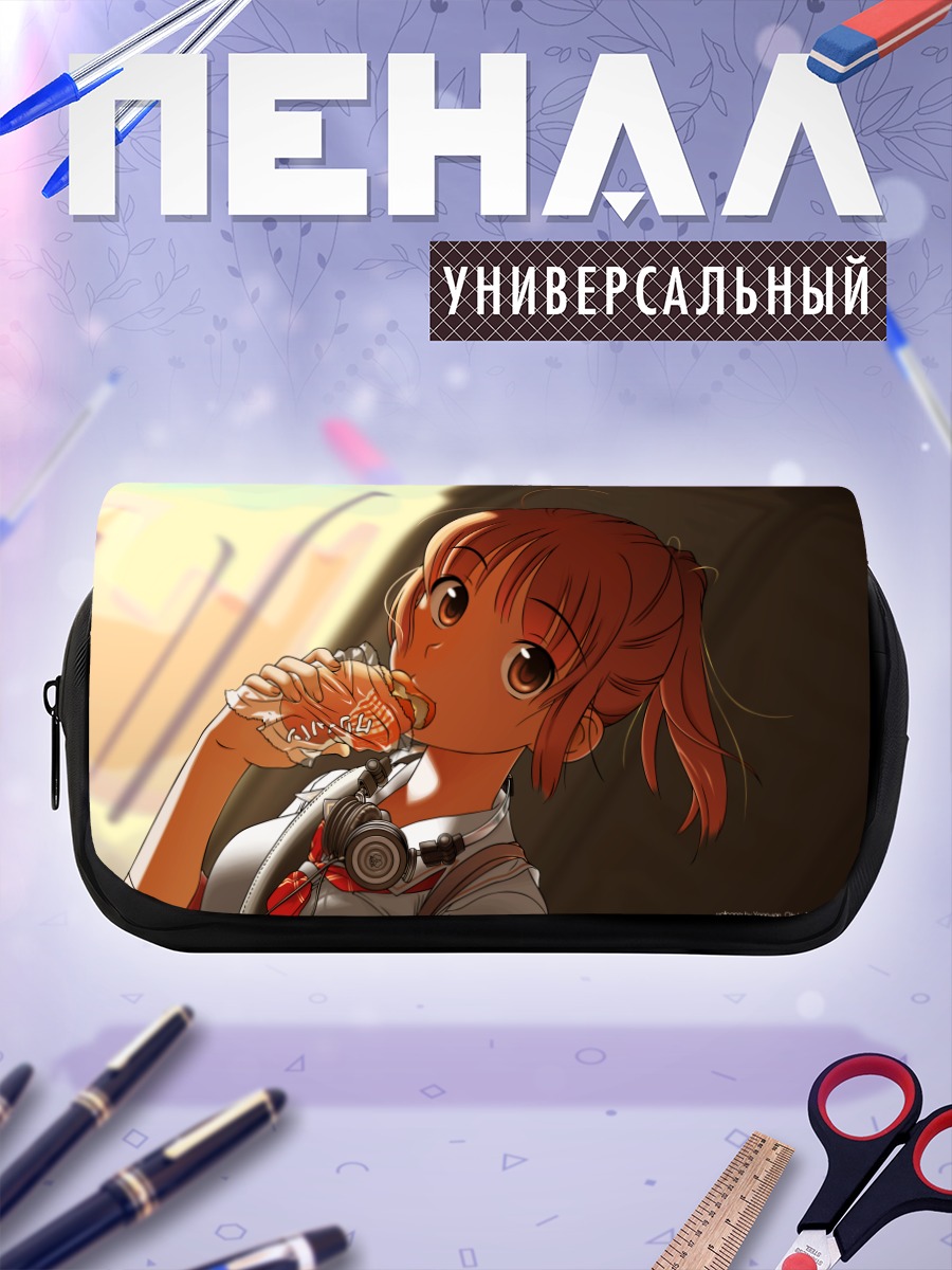 Пенал-косметичка Асука Сакино с булочкой