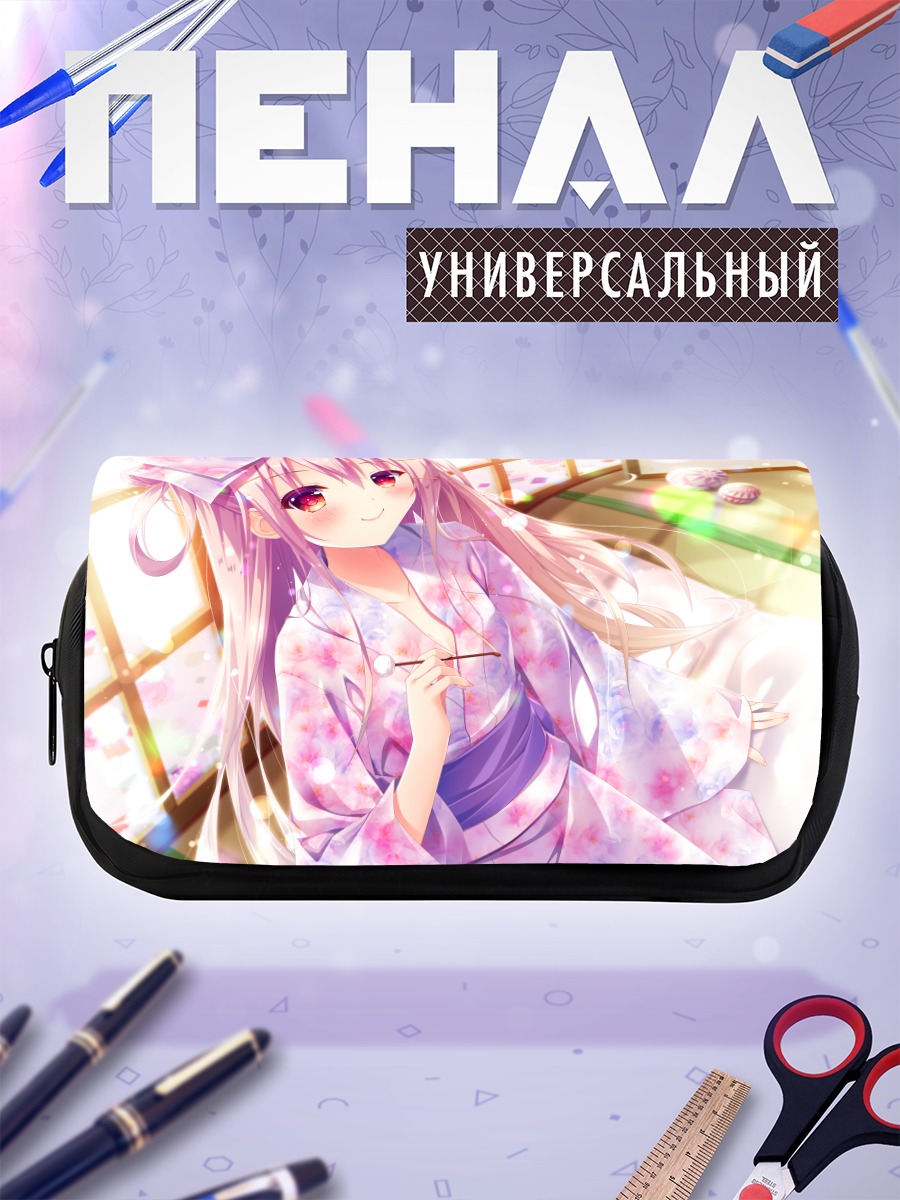 Пенал-косметичка Девушка в кимоно