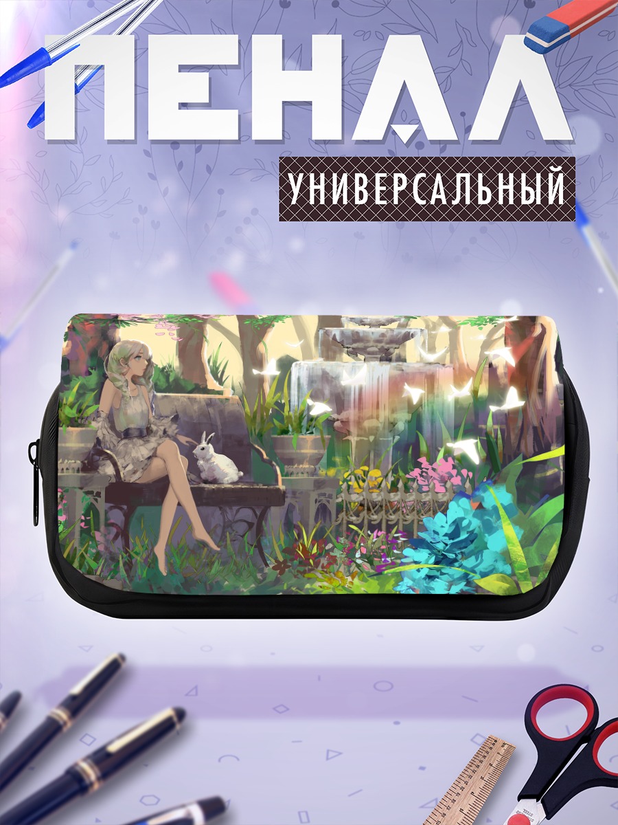 Пенал-косметичка Девушка в лесу