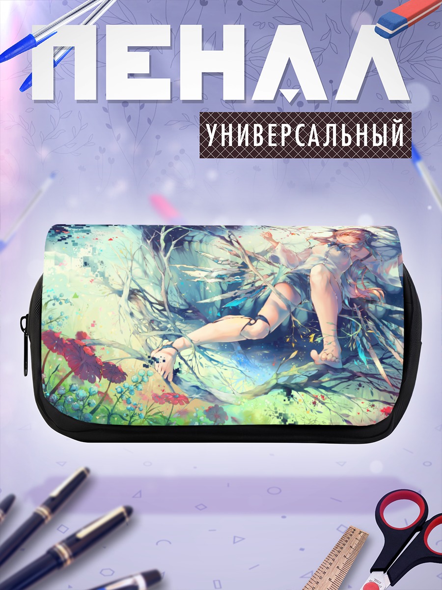 Пенал-косметичка Блондинка в цветах