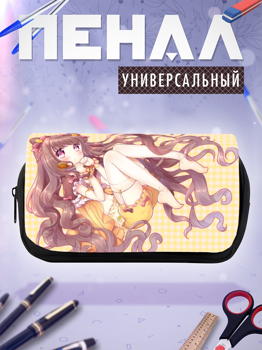 Пенал-косметичка Медовая девочка с ушками