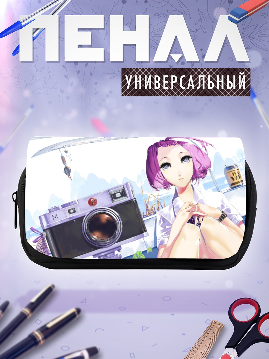 Пенал-косметичка Девушка с камерой