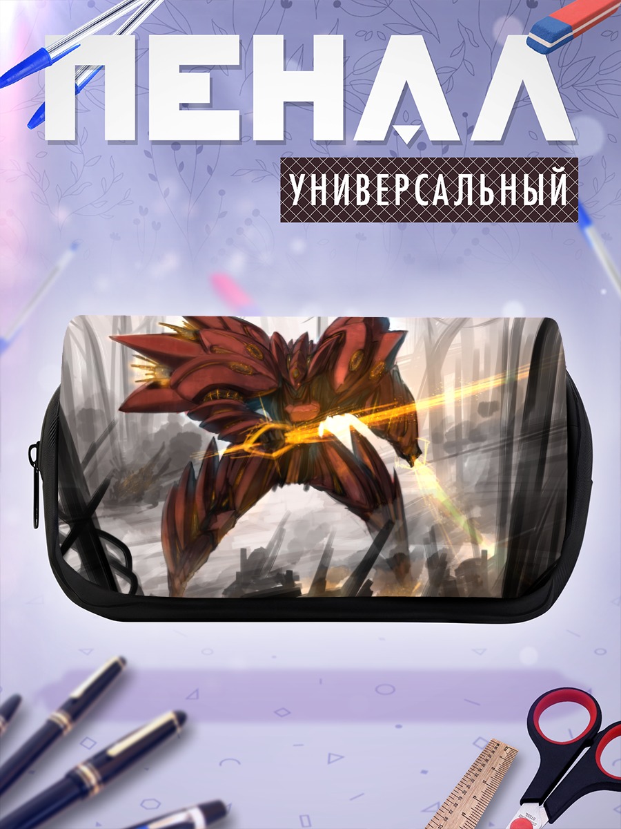 Пенал-косметичка Механический рыцарь с мечом