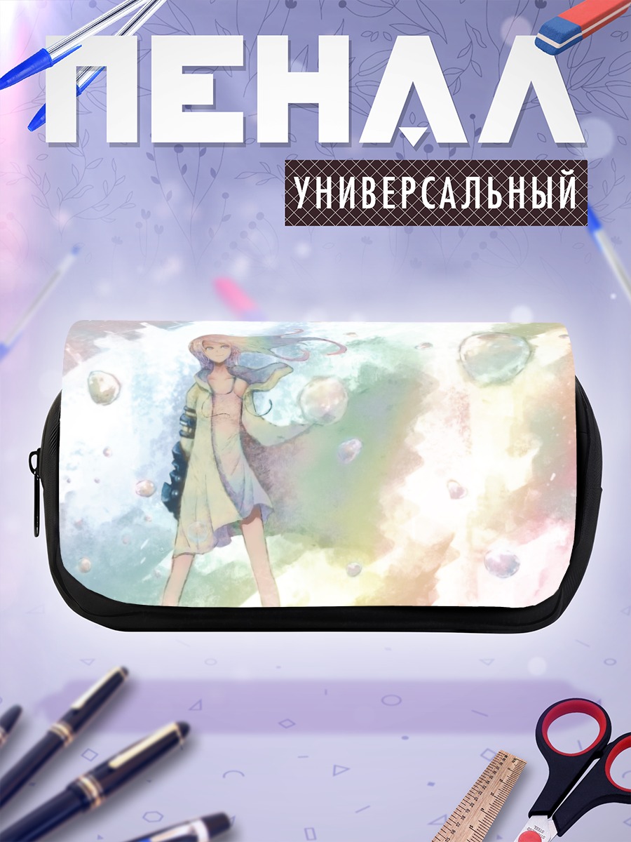 Пенал-косметичка Девушка в летнем платье