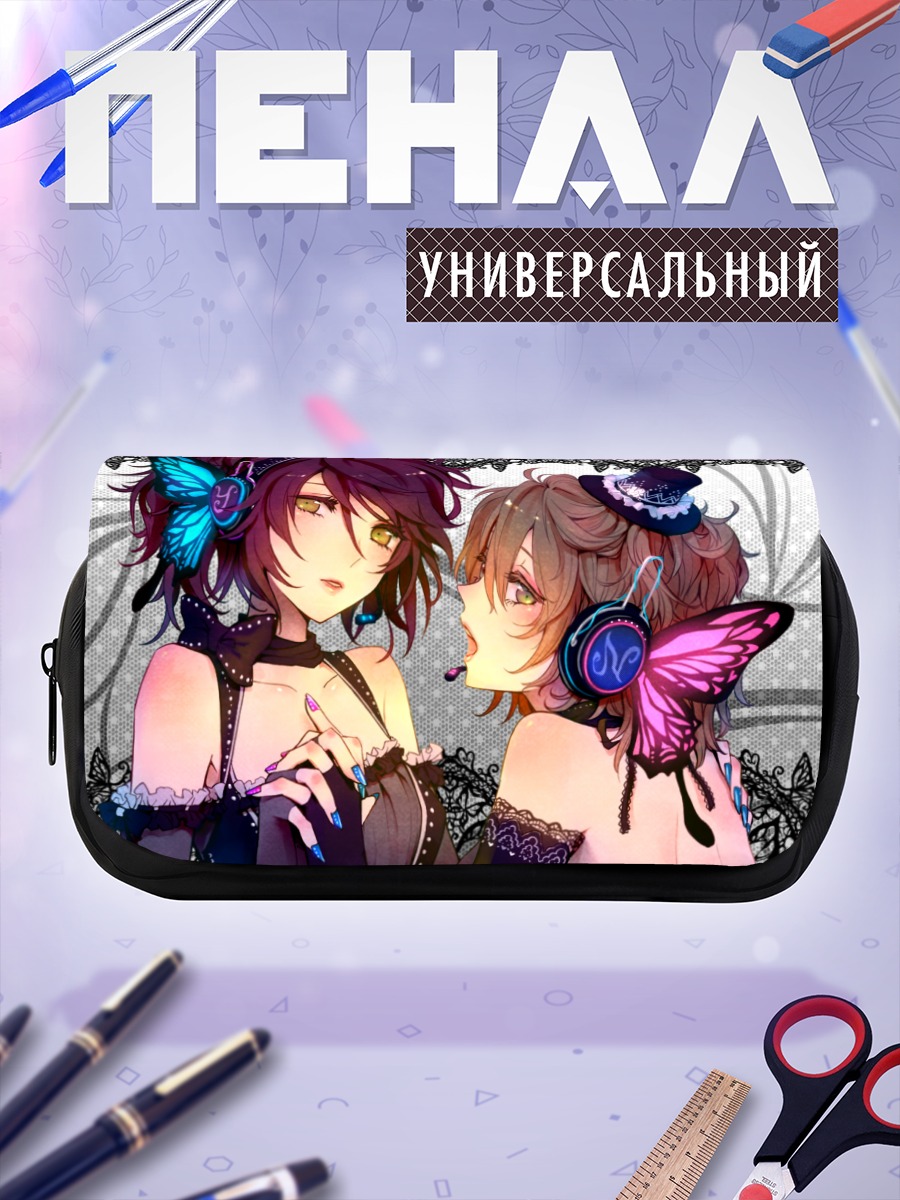 Пенал-косметичка Мику Хацунэ и подруга