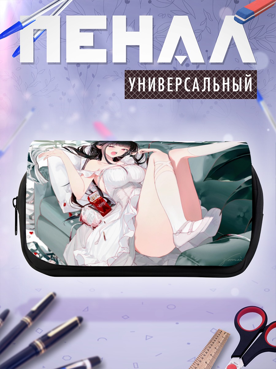 Пенал-косметичка Девушка с покки