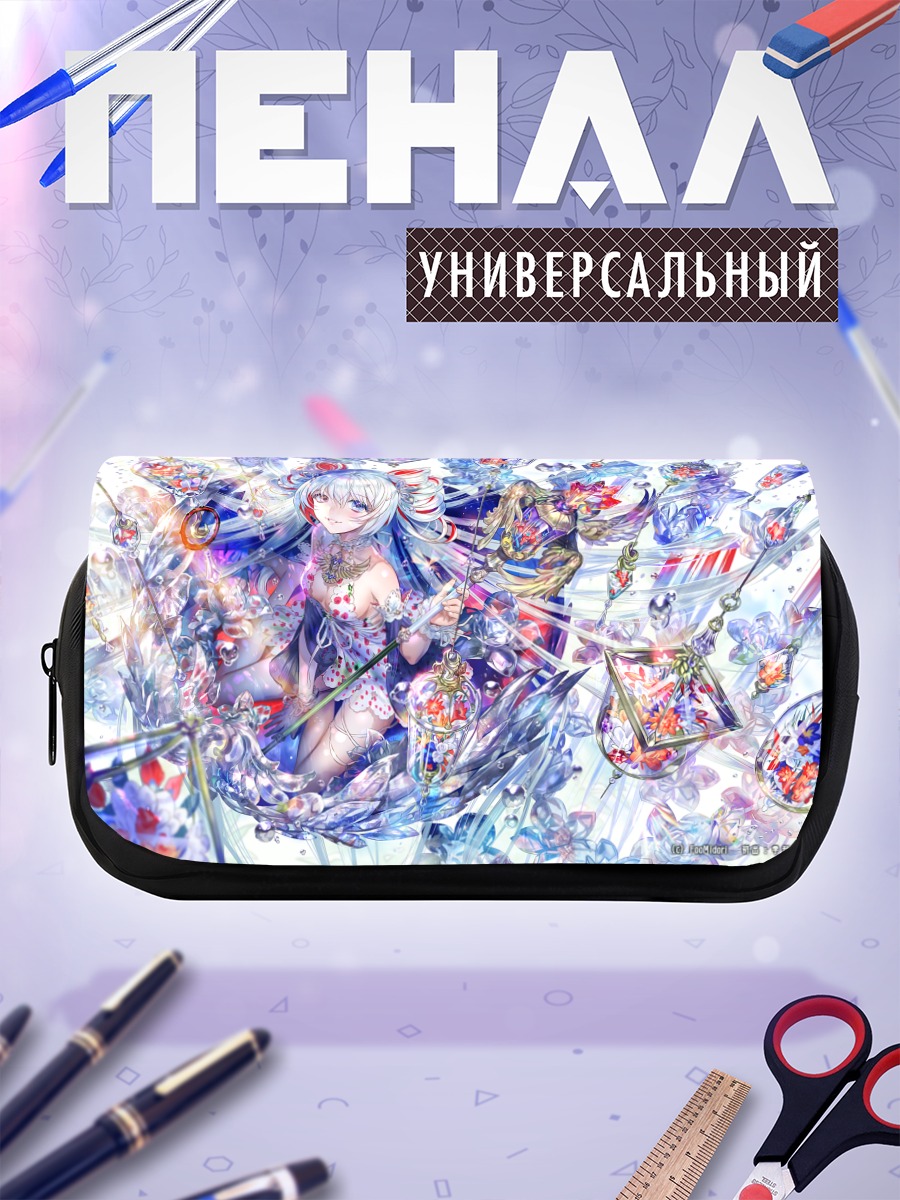 Пенал-косметичка Беловолосая девушка в платье