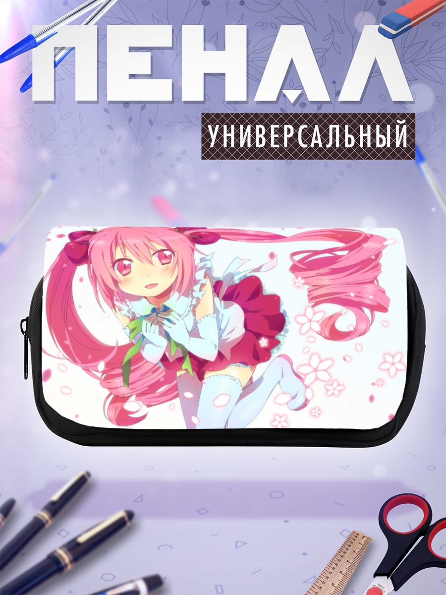 Пенал-косметичка Мику Хацунэ в сакуре