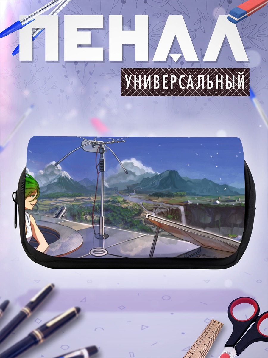 Пенал-косметичка Мику Хацунэ на крыше