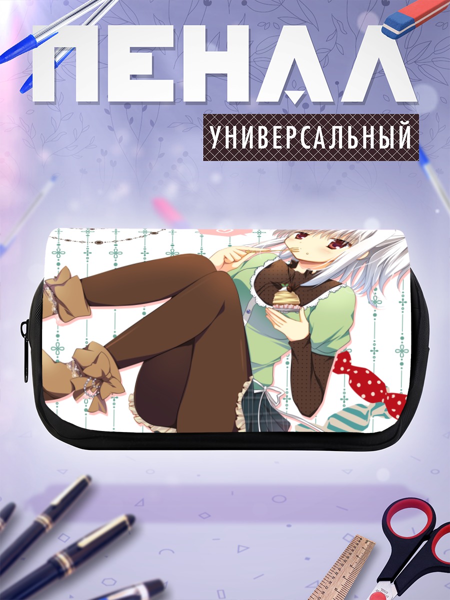 Пенал-косметичка Девушка с десертом