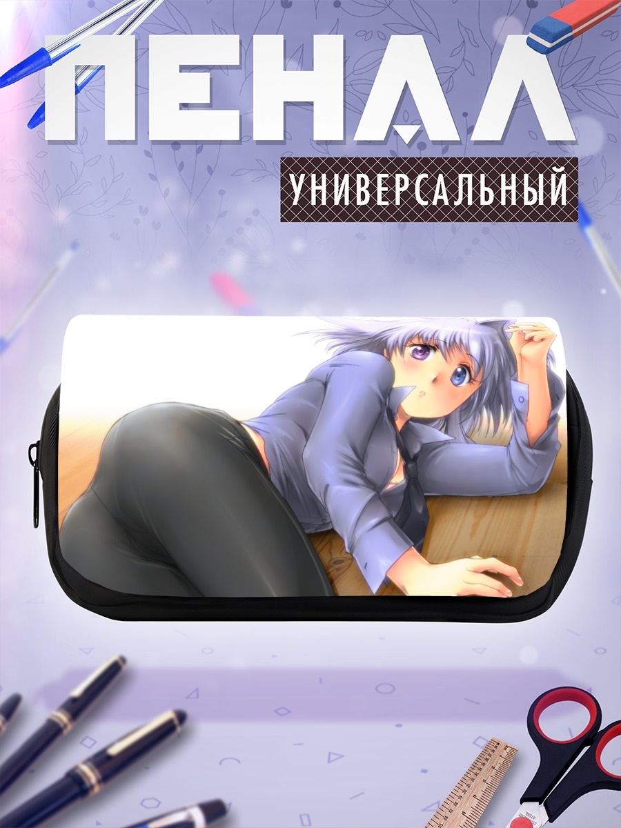 Пенал-косметичка Девушка с ушками
