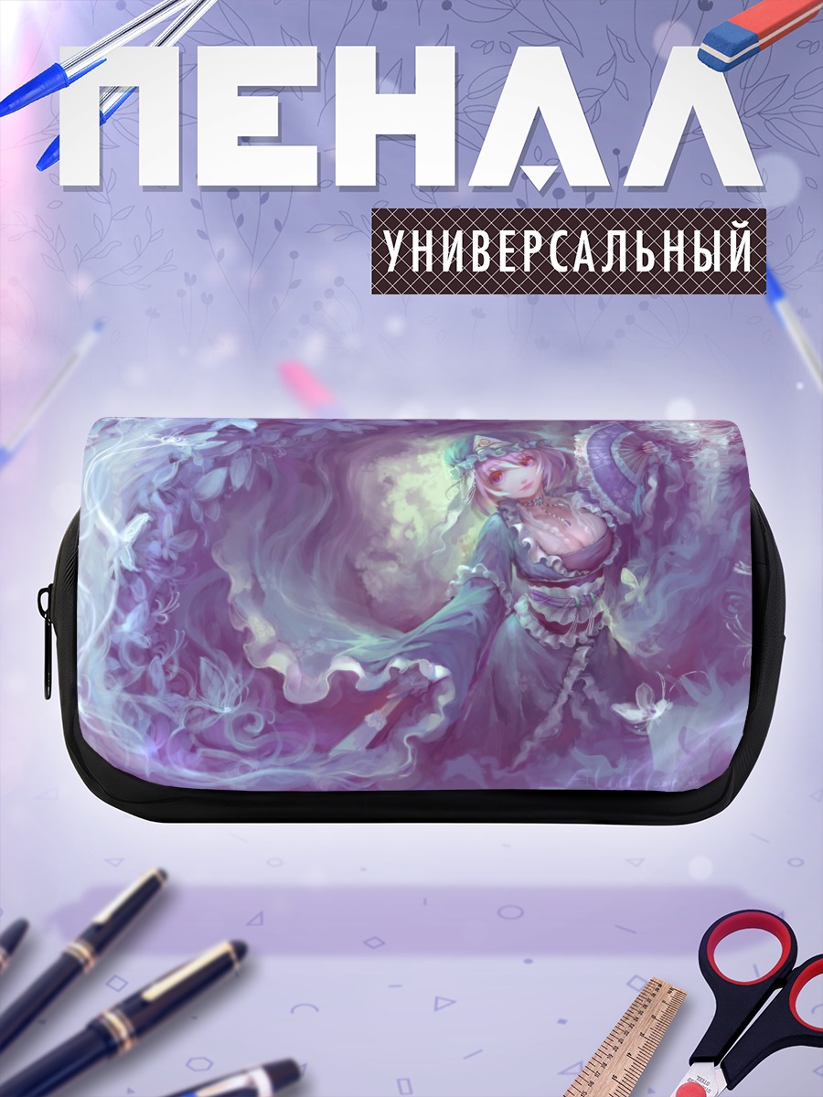 Пенал-косметичка Ююко Сайгёдзи в цветах