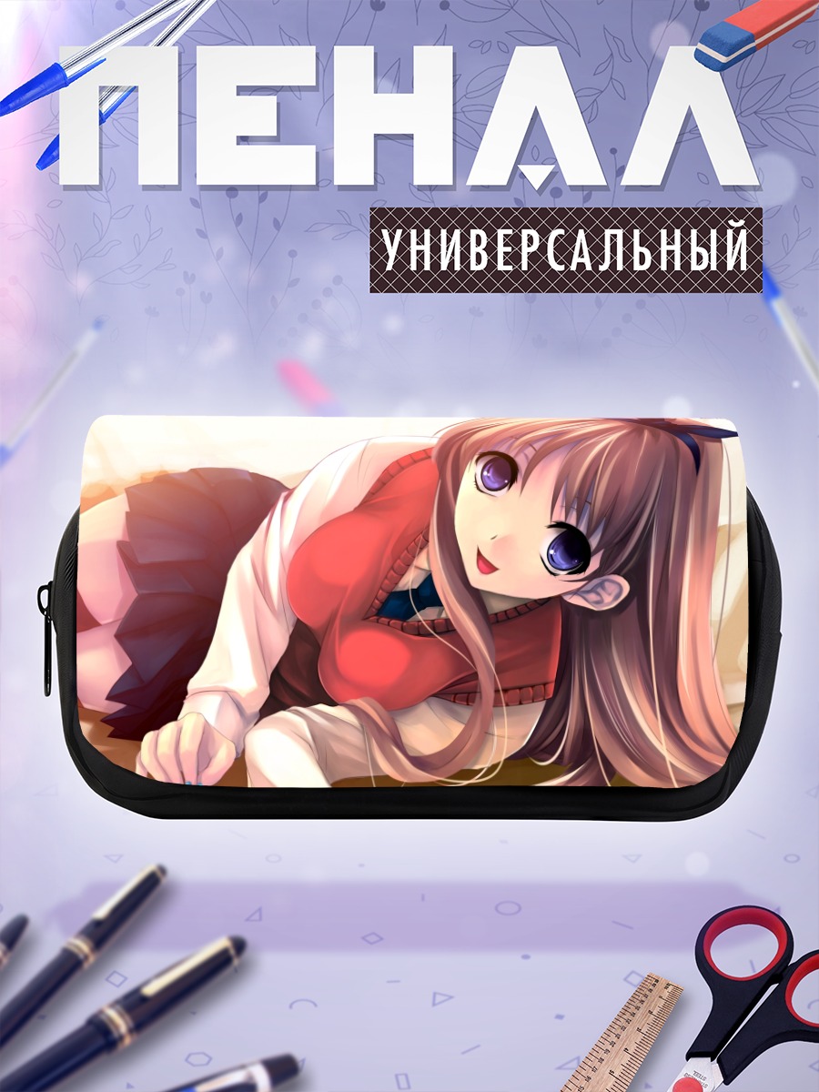 Пенал-косметичка Канбан Мусуме в красном