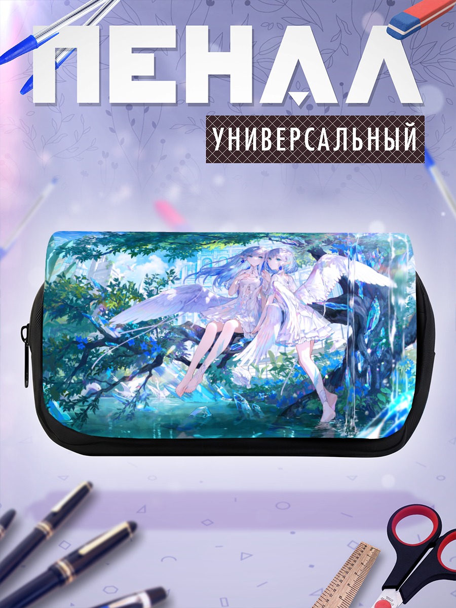 Пенал-косметичка Ангелы в цветах