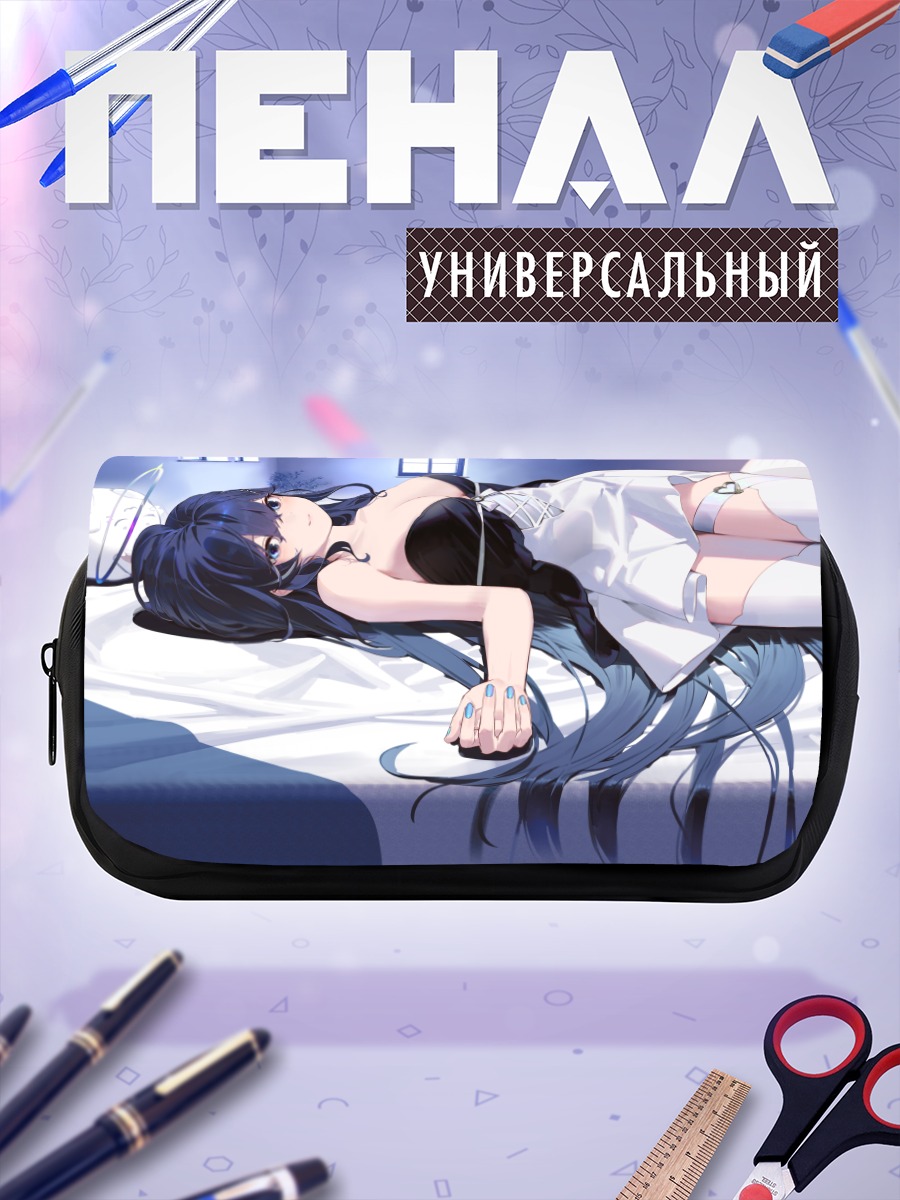 Пенал-косметичка Девушка с нимбом