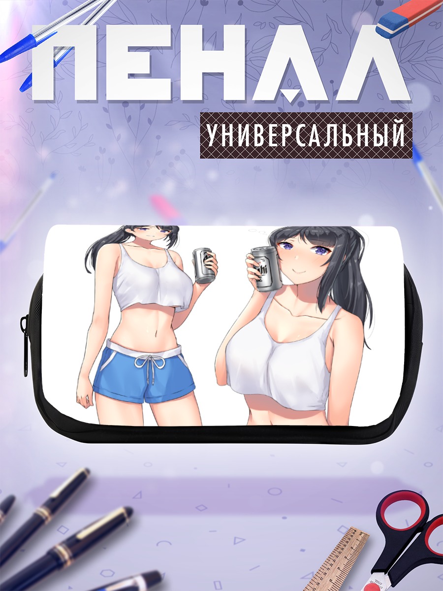 Пенал-косметичка Девушки с напитками