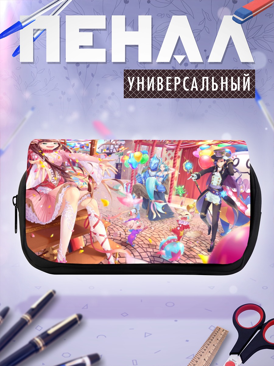 Пенал-косметичка Девушка с ушками