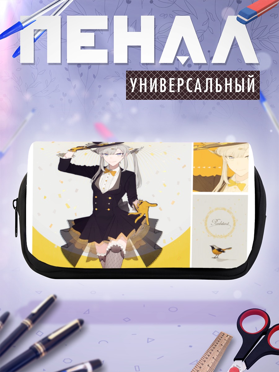 Пенал-косметичка Девушка в цилиндре