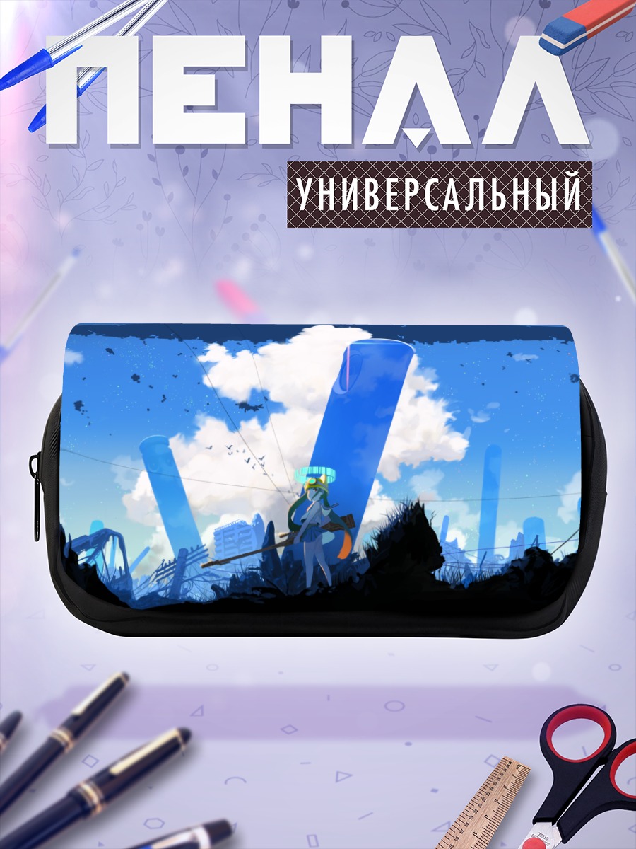Пенал-косметичка Мику Хацунэ в руинах