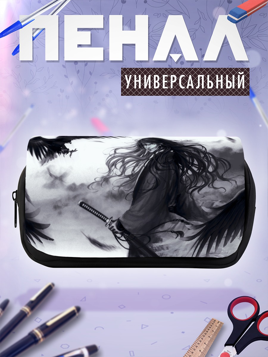 Пенал-косметичка Самурай с воронами