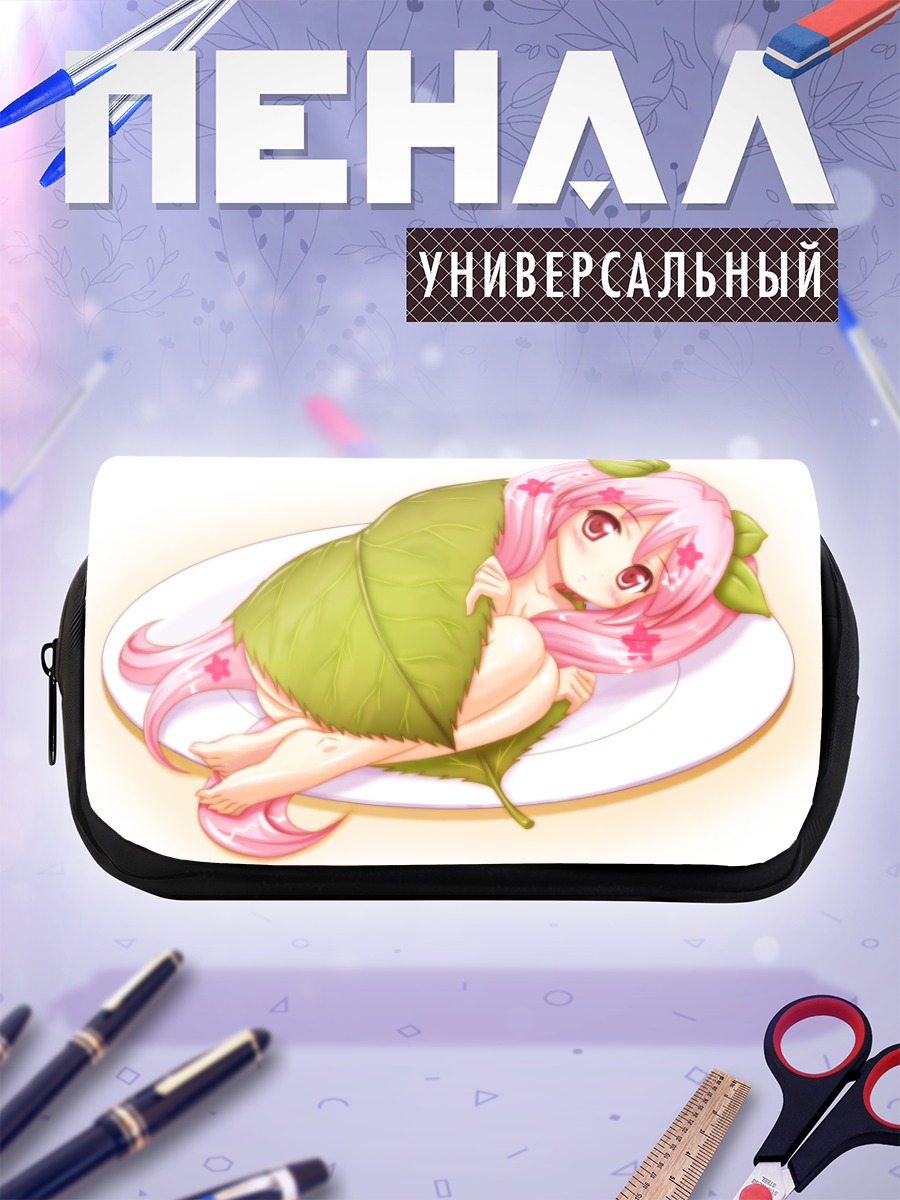 Пенал-косметичка Мику Хацунэ в листе