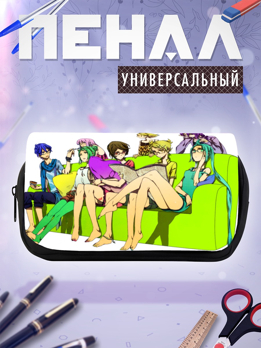 Пенал-косметичка Мику Хацунэ и Вокалоиды