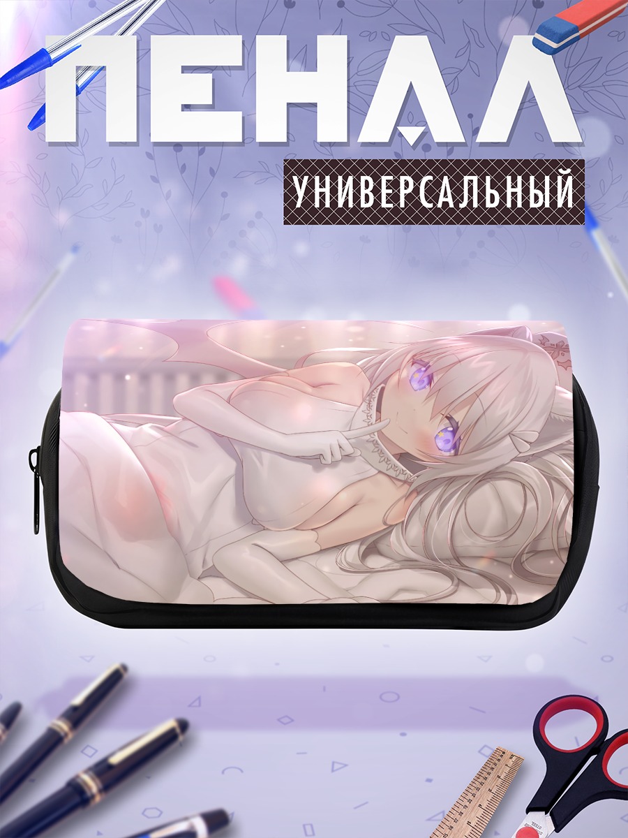 Пенал-косметичка Девушка с ушками