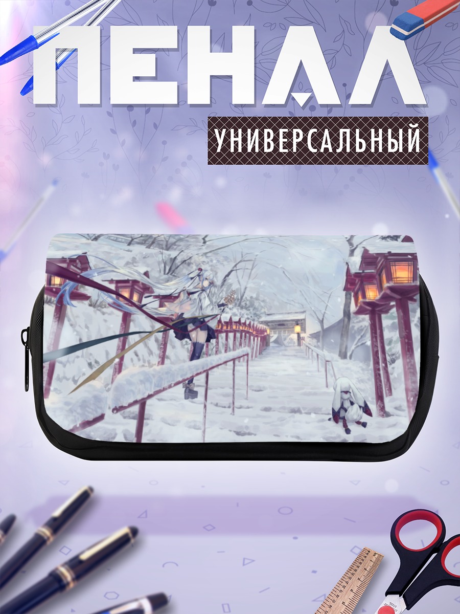 Пенал-косметичка Мику Хацунэ в снегу