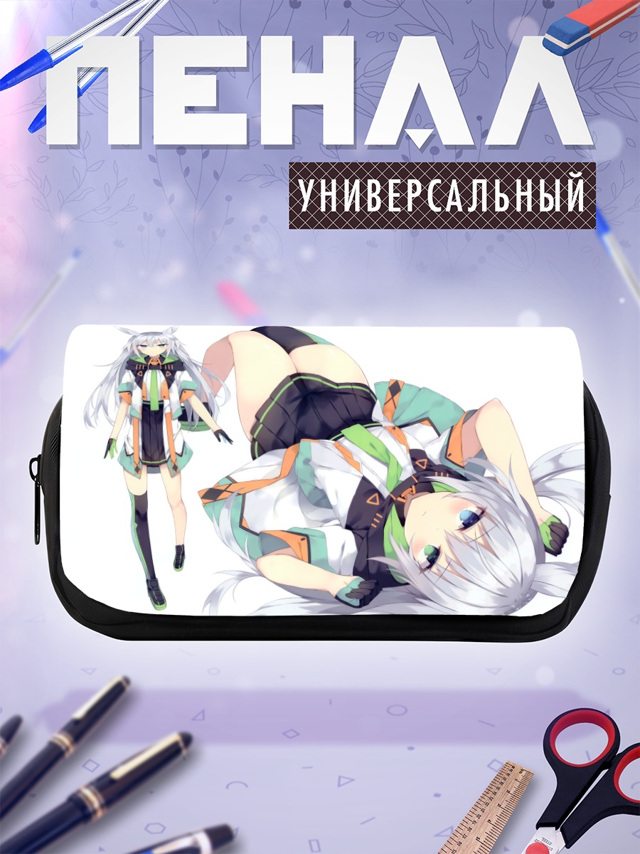 Пенал-косметичка Девушка с ушками