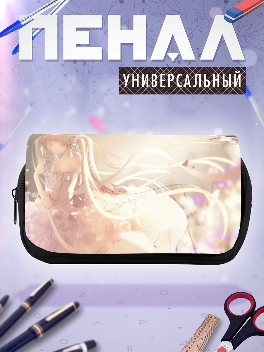 Пенал-косметичка Мику Хацунэ в цветах