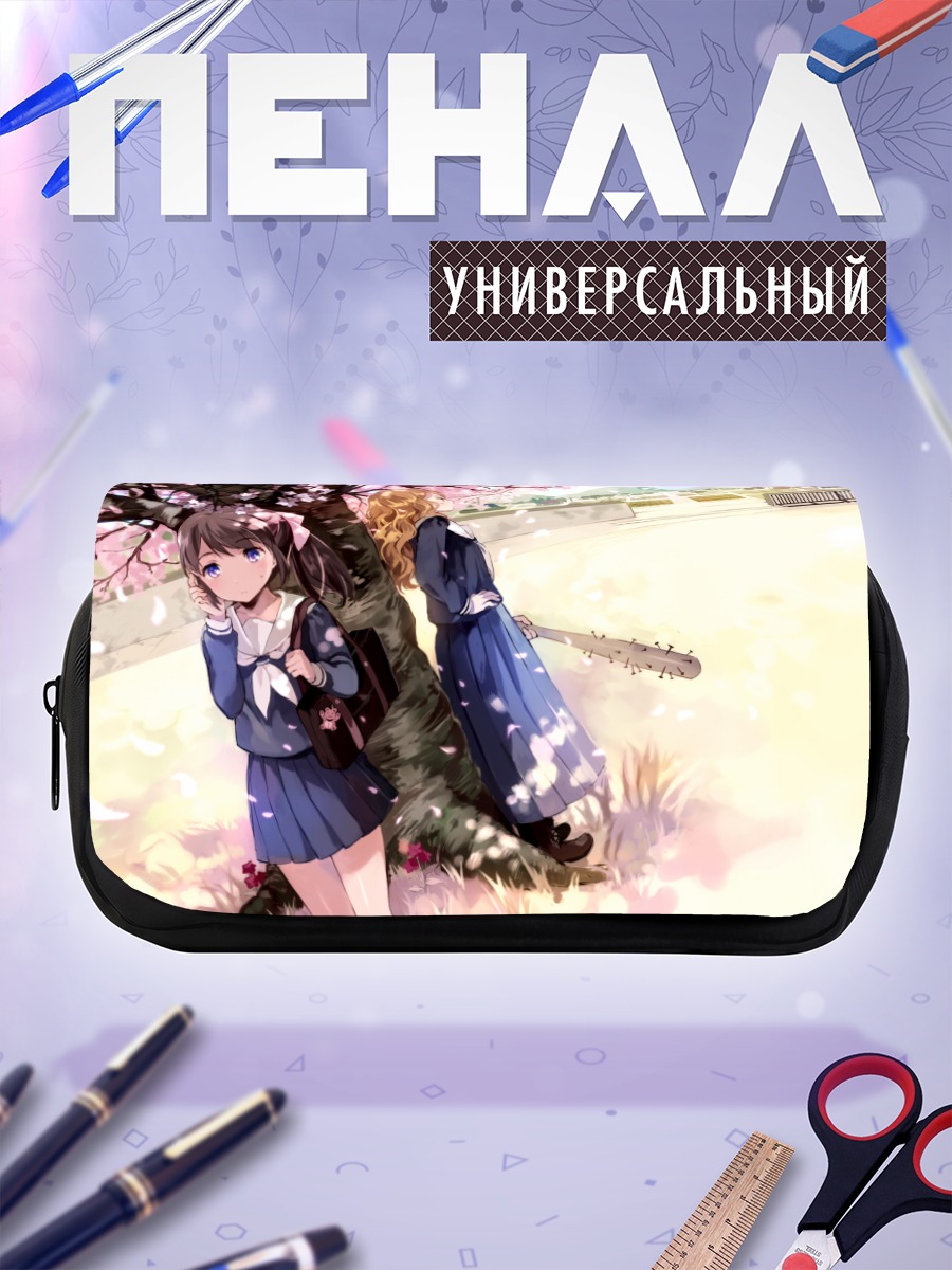Пенал-косметичка Девушки под сакурой