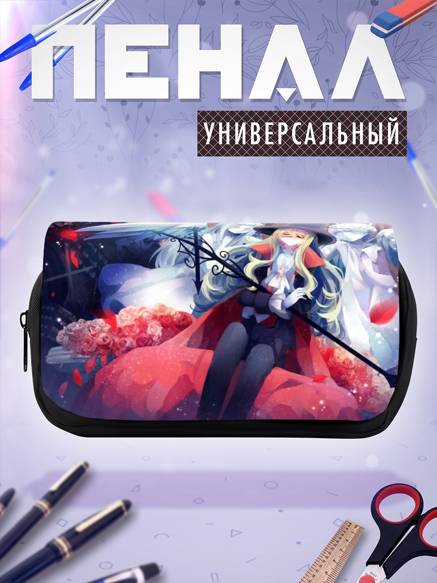 Пенал-косметичка Блондинка в цветах