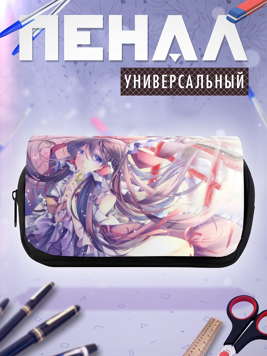 Пенал-косметичка Рейму Хакурэй в цветах