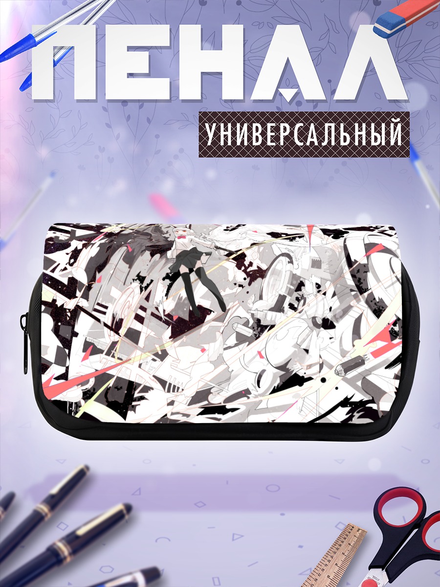 Пенал-косметичка Девушка-зайчик с оружием