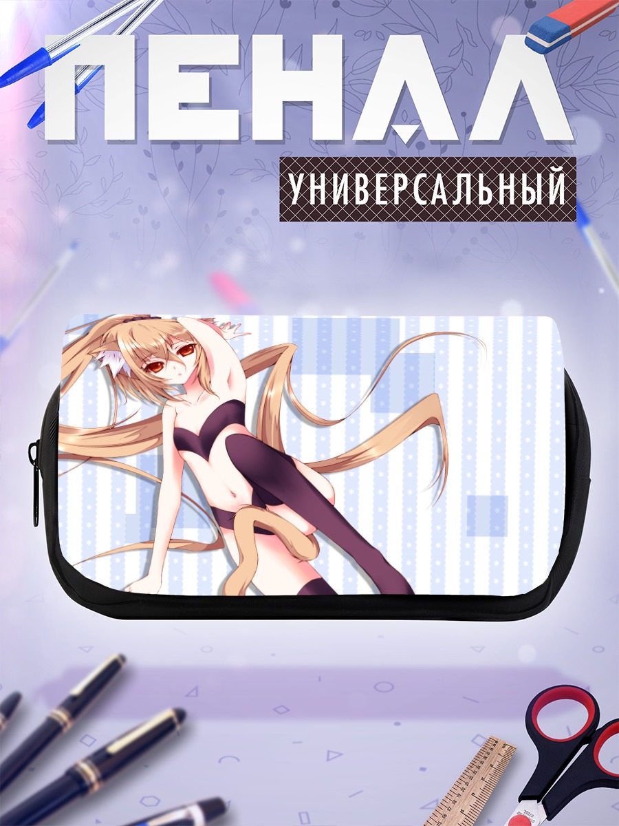 Пенал-косметичка Девушка с ушками