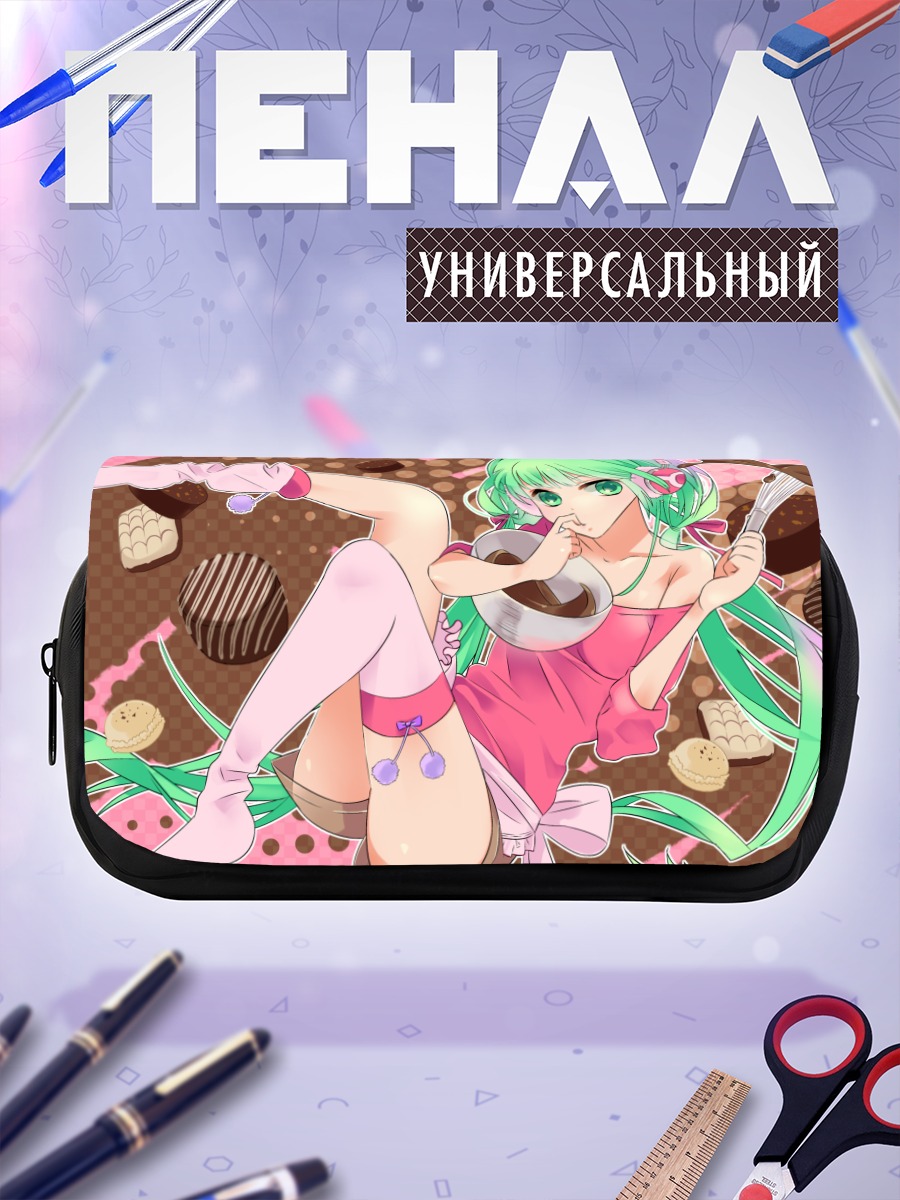 Пенал-косметичка Мику Хацунэ с десертами