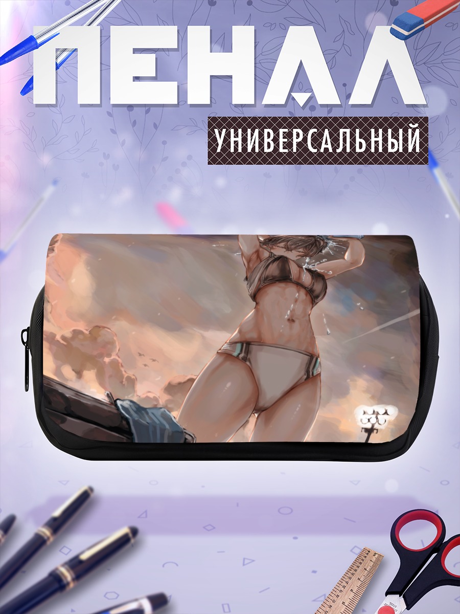 Пенал-косметичка Девушка в облаках