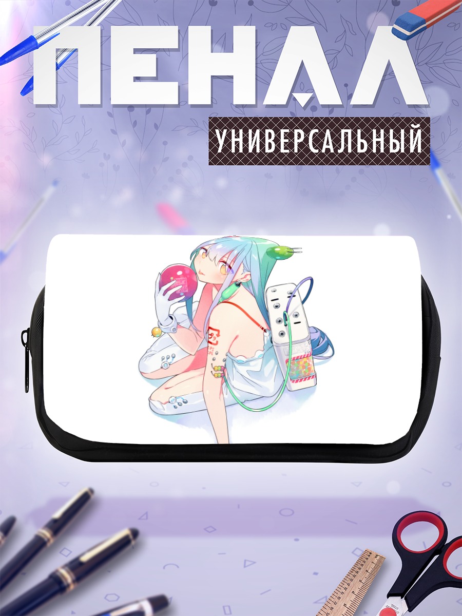 Пенал-косметичка Мику Хацунэ с конфетой