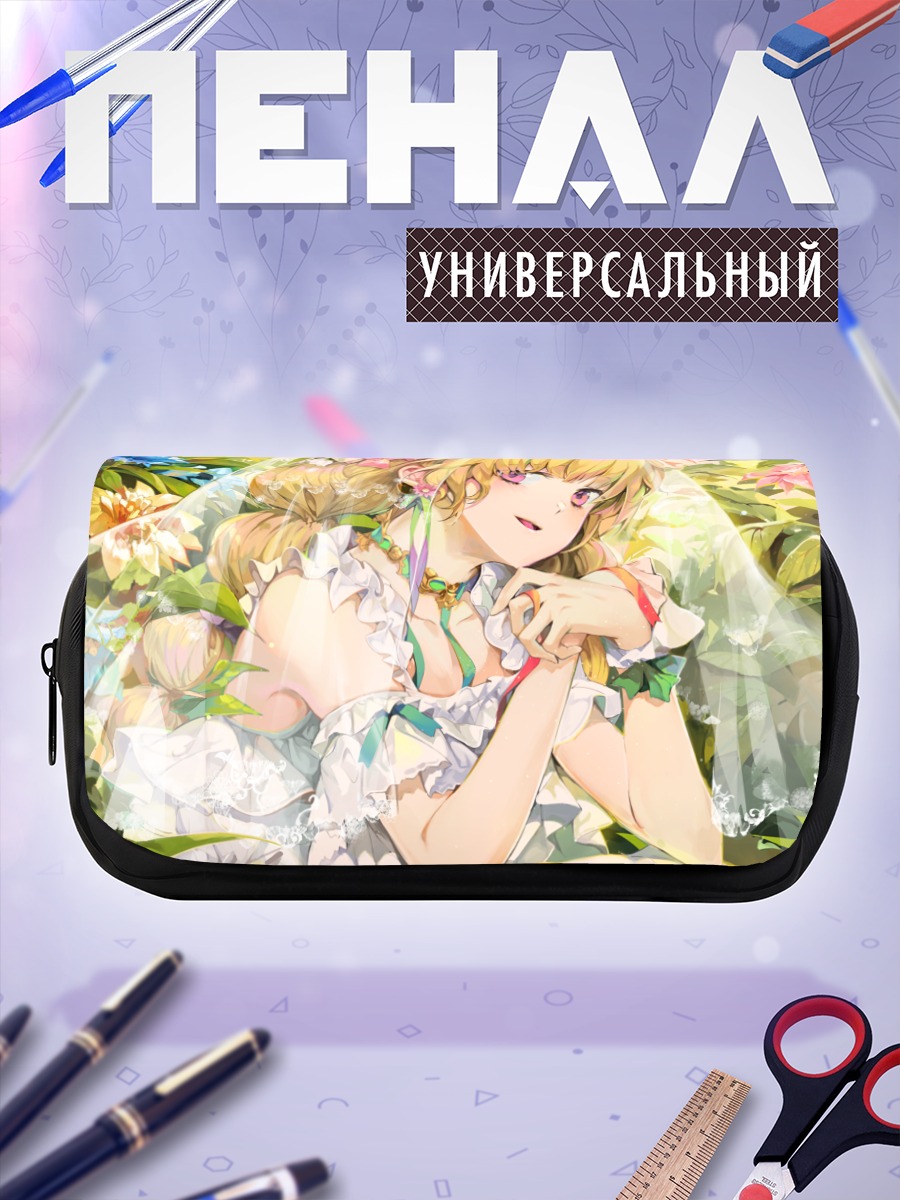 Пенал-косметичка Блондинка в цветах