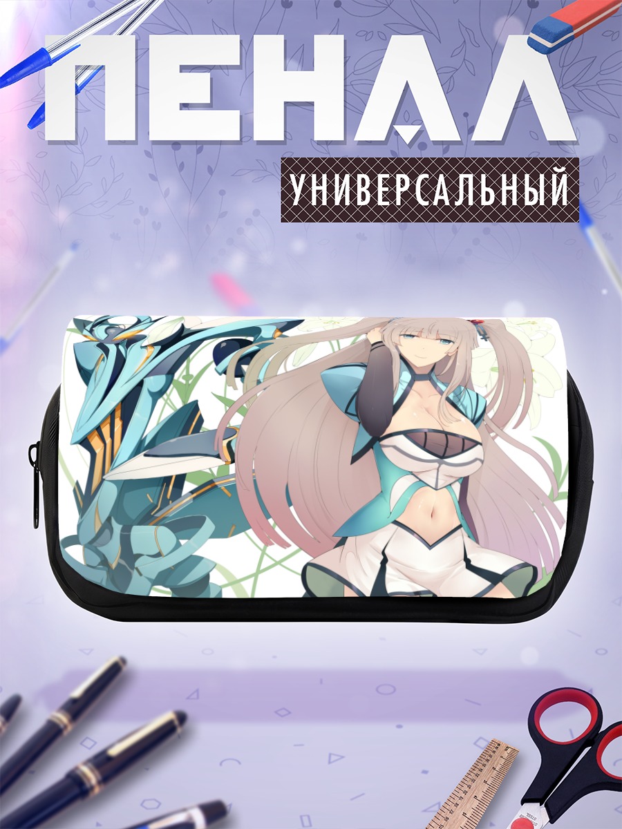 Пенал-косметичка Мику Хацунэ в голубом