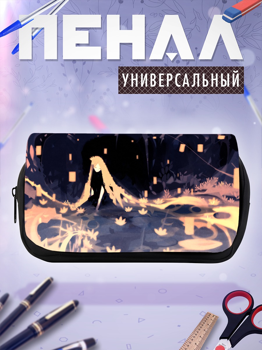 Пенал-косметичка Блондинка в цветах