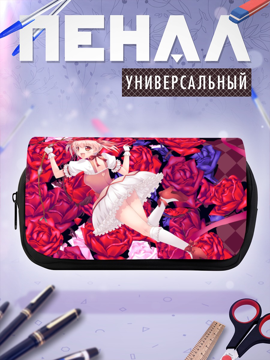 Пенал-косметичка Мадока Канамэ в розах