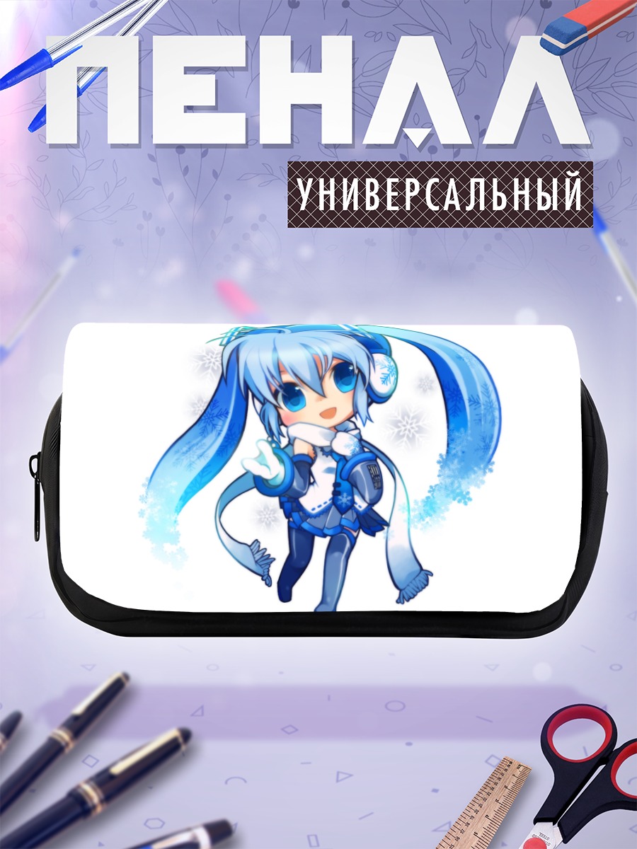 Пенал-косметичка Мику Хацунэ в снегу