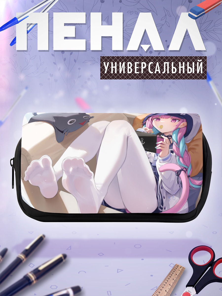 Пенал-косметичка Минато Аква с котом