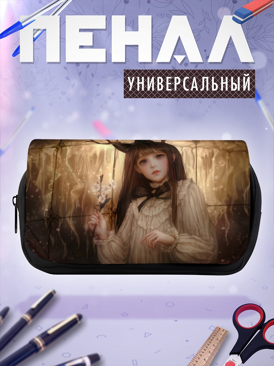 Пенал-косметичка Готическая лолита с рожками